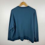 Universal Standard  Peachy Terry Side Zip Pullover Teal Sz‎ M (US XXL) Sweatshirt Photo 7
