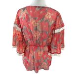 Free People Bohemian Retro 70s Sheer Floral Lace Kimono Top Size XS Summer Photo 6