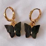 Handmade Black Butterfly Earrings Photo 0