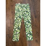 J. McLaughlin Pants Womens Size 8 Lexi Queen Palm Leaf Cotton Blend Tropical Photo 2
