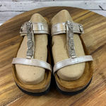 Women's Naot Gold & Silver Embellished Sandals Size 6 Photo 0