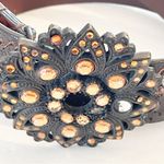 Chico's Chico’s Women’s Vintage Tooled Embroidered Leather Belt Denim Sequins Photo 1