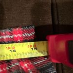 Blair Boutique Vintage Red White Gray Black Plaid Midi Skirt SZ 10 Wool Blend Photo 7