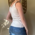 Energie  Cream Lace-Trim Tank Top Photo 6