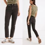 Madewell • The Curvy Perfect Vintage Jean slim tapered mom black Lunar Wash Photo 10