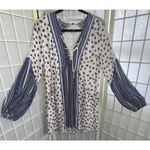 Free People  Floral Boho Hippie Gypsy Striped Lightweight Mini Sun Dress Small Photo 12