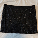 EXPRESS Black Sequin Mini Skirt Photo 0