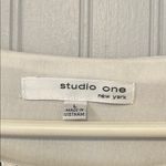 Studio One  Yellow and Black Sheath Dress Crew Neck | Size Large Photo 1