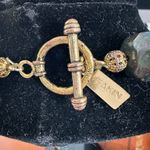 Artisan Unakite and Jade Beaded Necklace 19 Inch Polished Crystal Gemstone Photo 4