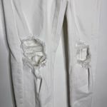 American Eagle  White Mom Straight Distressed Women Jeans Size 4 Stretch Photo 7