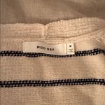 Mod Ref  Striped Beige Cardigan Sweater Photo 3