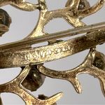 Vintage Estate Multicolor Rhinestone Tree Of Life Family Tree Brooch Pin Gold Photo 7