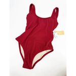 Kona Sol  Swimsuit Size S NEW Textured Open Back Medium Coverage One Piece Photo 1