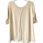 Peruvian Connection  NWTs Angelica Pullover Open Back Cream Sweater Medium Alpaca Photo 3
