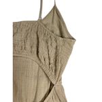 Active USA NEW Size L Women 100% Cotton Romper Cut-Out Back & Tie Details Photo 3