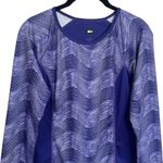 REI Purple and White Reflective Running Jogging Athletic Top Size S Photo 2