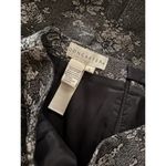 Doncaster Metallic Floral Pencil Skirt Gray Silver Size 6 Photo 2