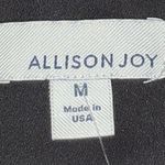 Allison Joy  Charlotte Black Faux Wrap Lace‎ Trim Long Sleeve Surplice Blouse M Photo 5