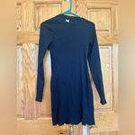 PINK - Victoria's Secret Pink - VS - Ribbed Black Long Sleeve Dress Photo 5