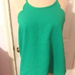 Everly Green Scalloped Tank Top Photo 0