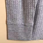 Calvin Klein Jeans Women’s Waffle Knit Gray V-Neck Long Sleeve Shirt Photo 4