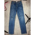 RE/DONE  Ultra High Rise Ankle Crop in Medium Fade size 26‎ Photo 5