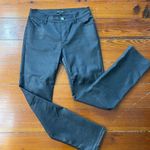 ✨ Lafayettee 148 Waxed Denim Thompson Jeans Slim Straight Leg Black Jean Size 0 Photo 6