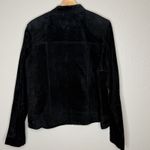 Ruff Hewn VTG Black Suede Moto Jacket Womens XL Zip Front Minimalist Street Edgy Photo 1