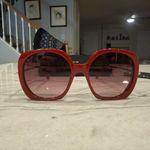 Max Mara Malibu9 MM0079 Sunglasses Deep Red NWOT Photo 10