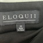 Eloquii Stylish Black and Teal Skirt with White Accents Photo 1