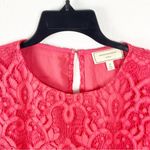 Anthropologie MOULINETTE SOEURS Lace Overlay Rust Orange Blouse, Size Medium Photo 6