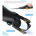 Unisex turquoise/black swim fins size S/M Black Photo 1