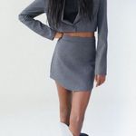 ZARA Pinstripe Shirt & Skirt Set Photo 1