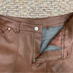 Avec Les Filles Avec Les Files High Rise Faux Leather Cargo Pants - Size 28 Photo 5