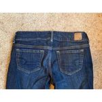 American Eagle Dark Wash Straight Leg Jeans Denim Size 8 Artist Cropped Stretch Photo 2