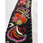 Treesje Embroidered Floral Bohemian Belt SKU 7539 Black Photo 2