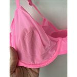 Aerie NWT  Smoothez Hot Pink Microfiber Mesh Unlined Underwire Balconette Bra 32B Photo 3