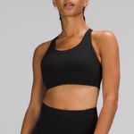Lululemon  Energy Bra High Support Size 32DD Black Sports Bra Wireless Workout Photo 0