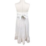 Krass&co Island Ariel Dress White Cotton Strapless Tie Back Beachy Size Medium Photo 3