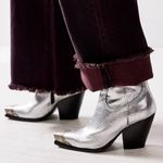 Free People Brayden Leather Metal Toe Western Cowboy Boots Booties | Size 8 Photo 2