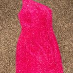 Pink Homecoming Dress Size M Photo 2