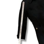 Old Navy Y2K Black Collared Cotton Lightweight Hidden Buttons Trench Coat Med Photo 10