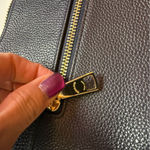 Coach Harley Hobo Bag In Navy Blue Pebble Leather Photo 11