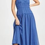 La Maison Talulah Sorrento Midi Dress Azure Blue Polka Dot Size Small Photo 0