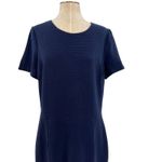 Boden Elsa Ottoman Sheath Dress Ribbed Navy Blue Size US‎ 18L Tall Photo 4