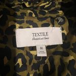 NWOT Textile Elizabeth & James Trench Coat Rain Leopard M Black Size M Photo 12