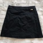 Sky And Sparrow  black short denim skirt Photo 3