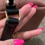 Kate Spade  Dawn Nylon Pink Belt Bag Waist Fanny Pack rose color black gold trim Photo 9