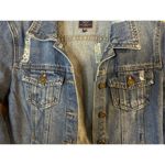 Boom Boom Jeans Boom Boom Denim Jacket Womens Size Medium Blue Distressed Casual Pockets (8111) Photo 1