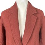 Madewell  Jacquard burnt orange long sleeve collared blazer jacket women's XXS Photo 4